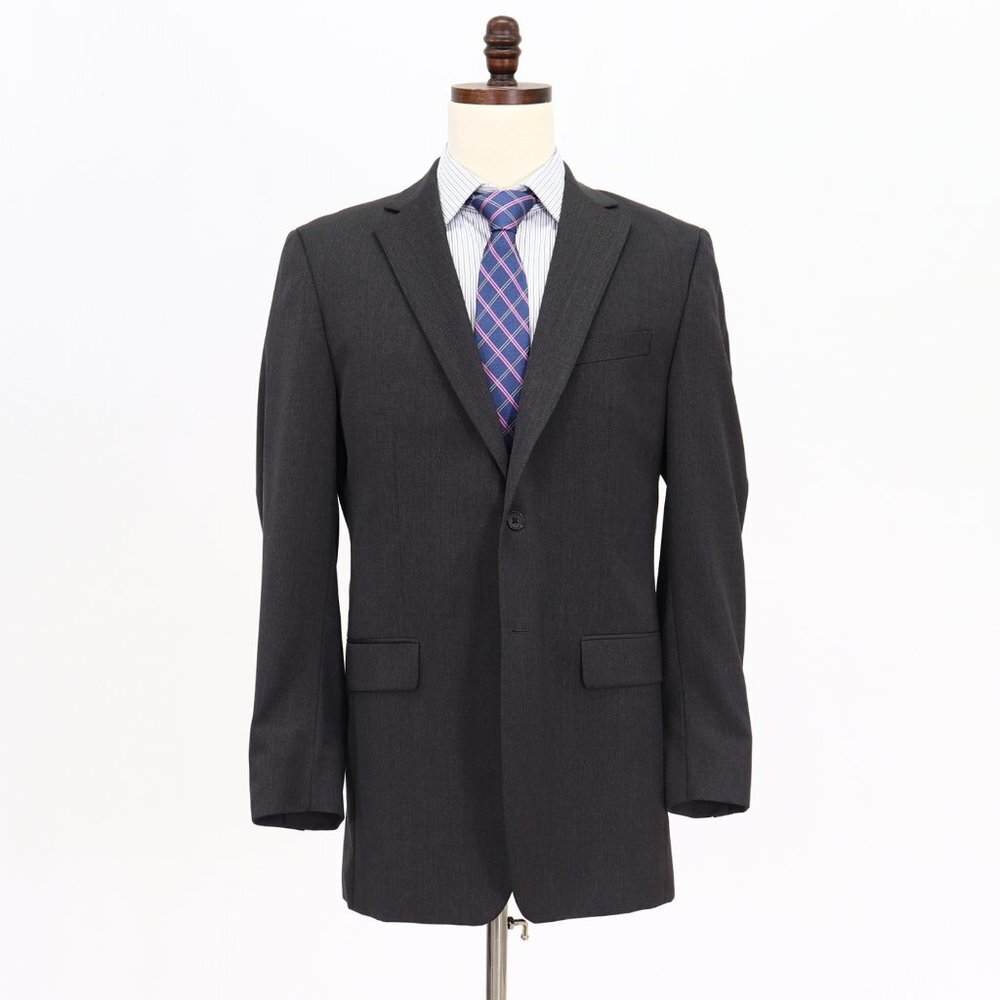 Banana Republic 42L Gray Solid 2-Button Sport Coat Blazer Jacket O912 - Picture 1 of 11